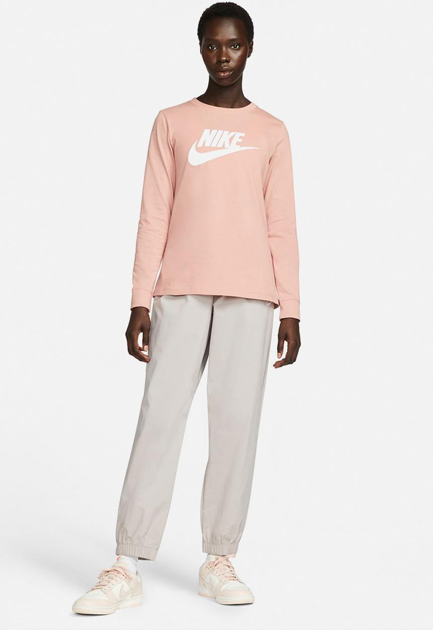 Nike - Nsw tee essntl ls icon ftr - rose whisper/white