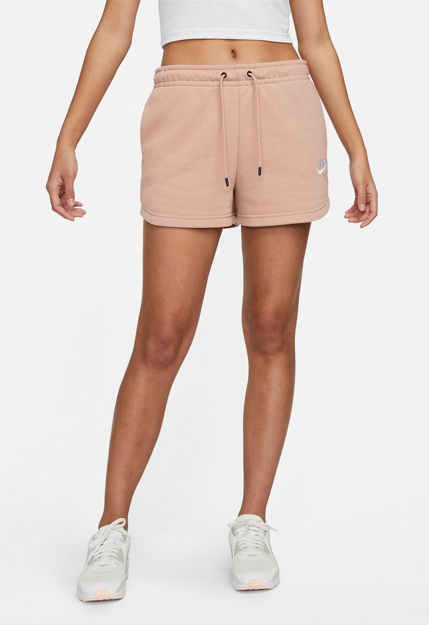 Nike - Nsw essntl flc hr short ft - rose whisper/white