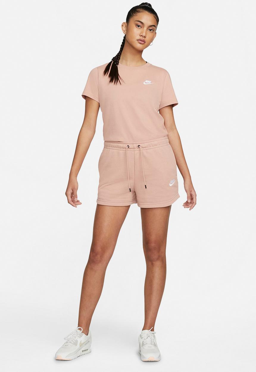 Nike - Nsw essntl flc hr short ft - rose whisper/white