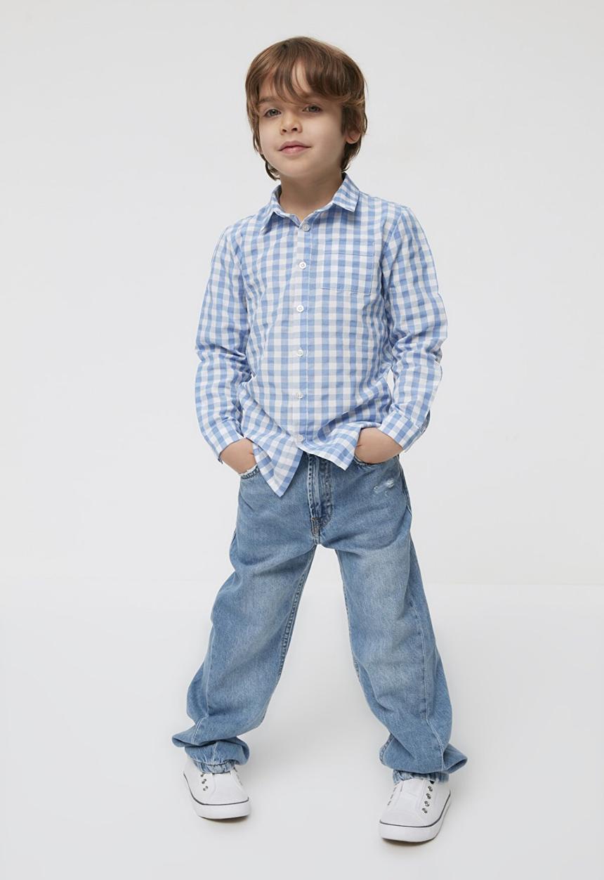 Trendyol - Long sleeve shirt - blue