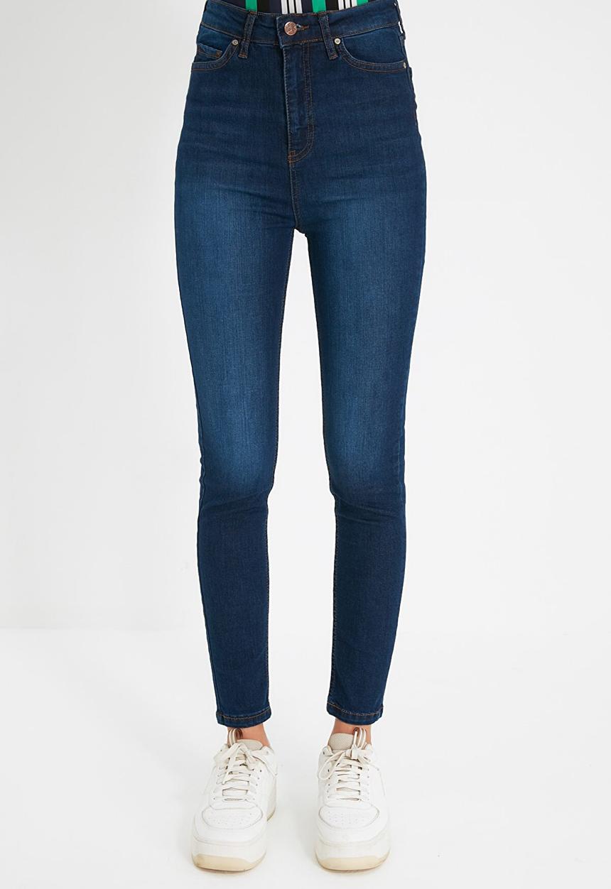 Trendyol - High waist skinny jeans - navy