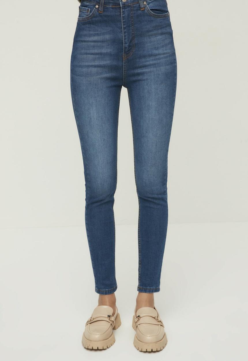 Trendyol - High waist skinny jeans - blue