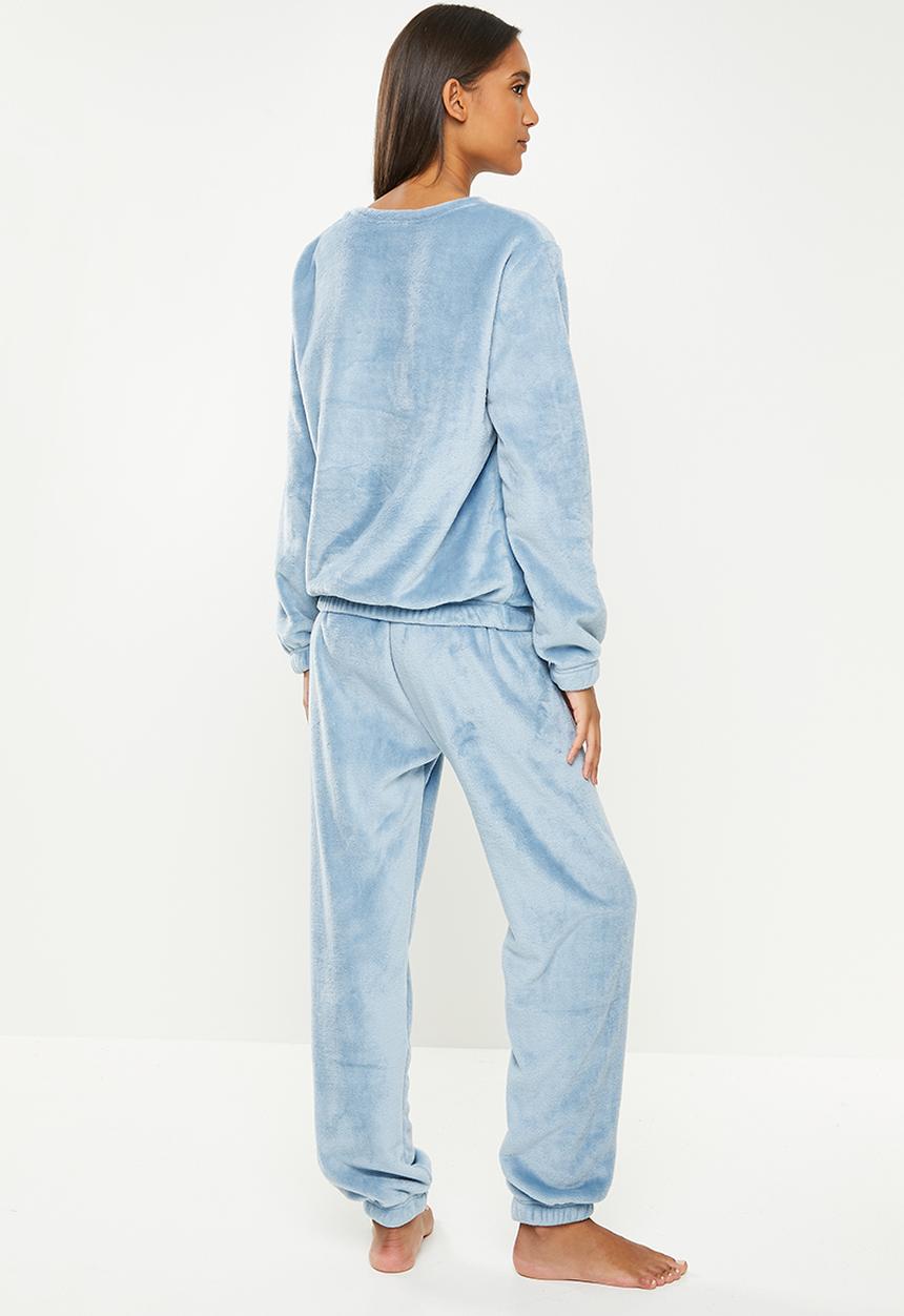 dailyfriday - Sleep top & jogger set - light blue