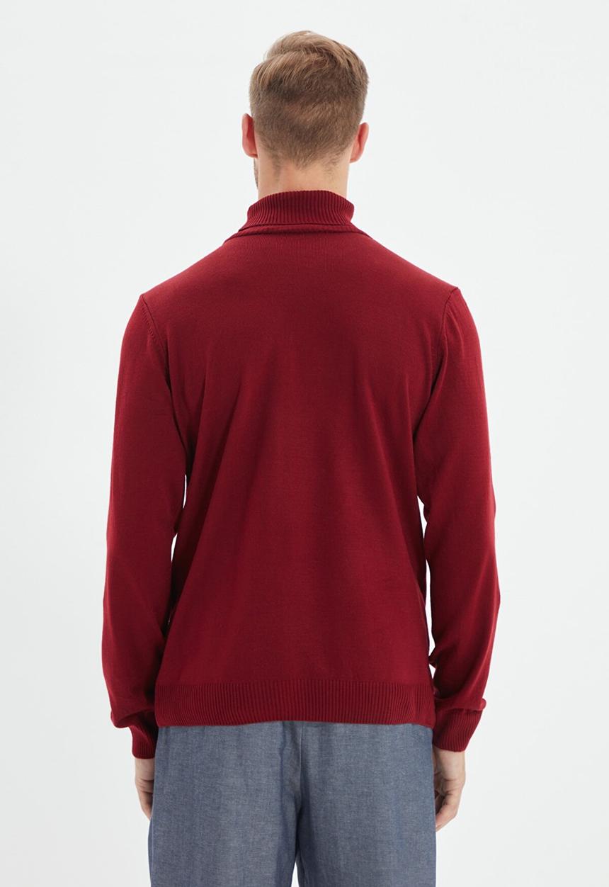 Trendyol - Vlad slim fit turtle neck knit - burgundy