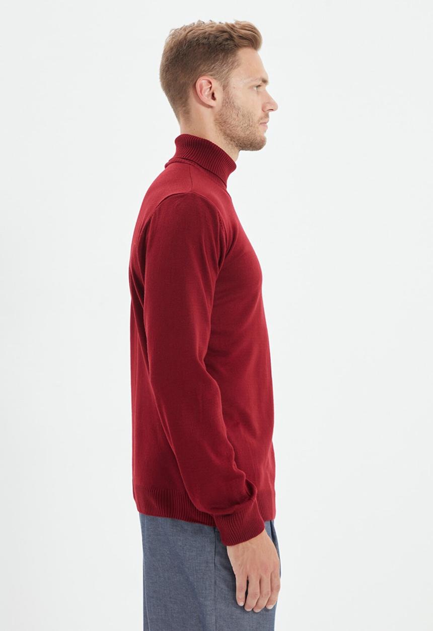Trendyol - Vlad slim fit turtle neck knit - burgundy