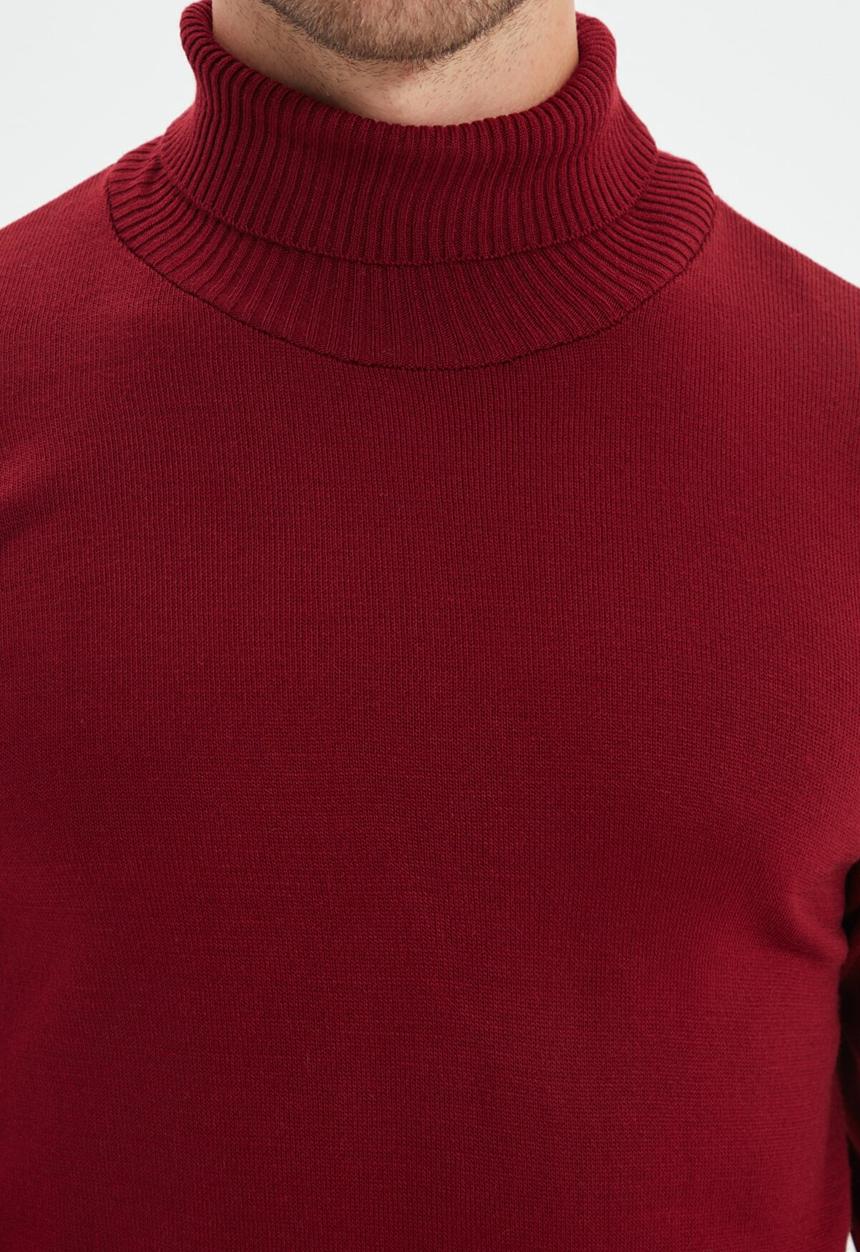 Trendyol - Vlad slim fit turtle neck knit - burgundy
