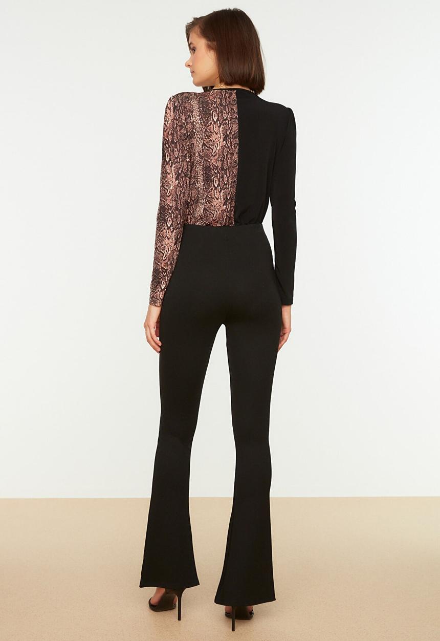 Trendyol - Flare trousers - black