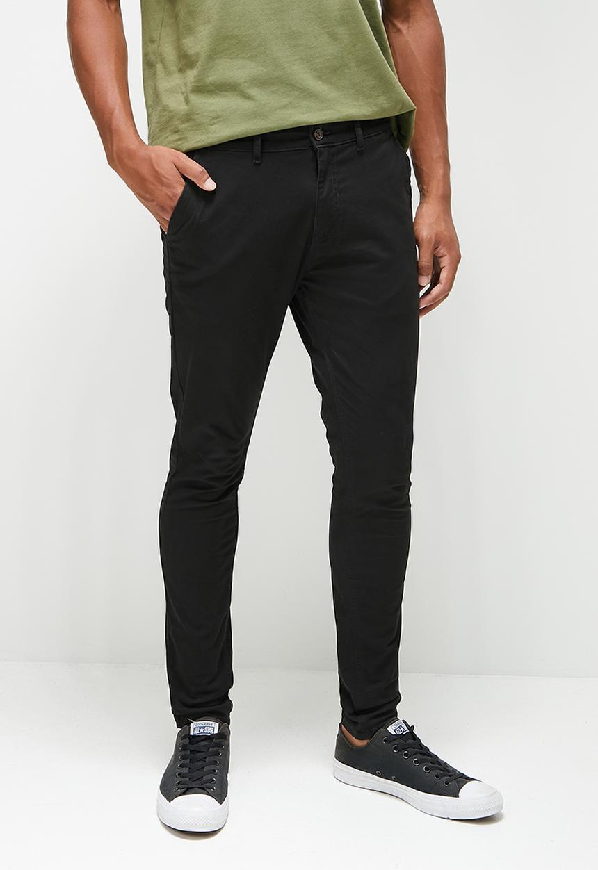 STYLE REPUBLIC - Skinny tapered chino - black