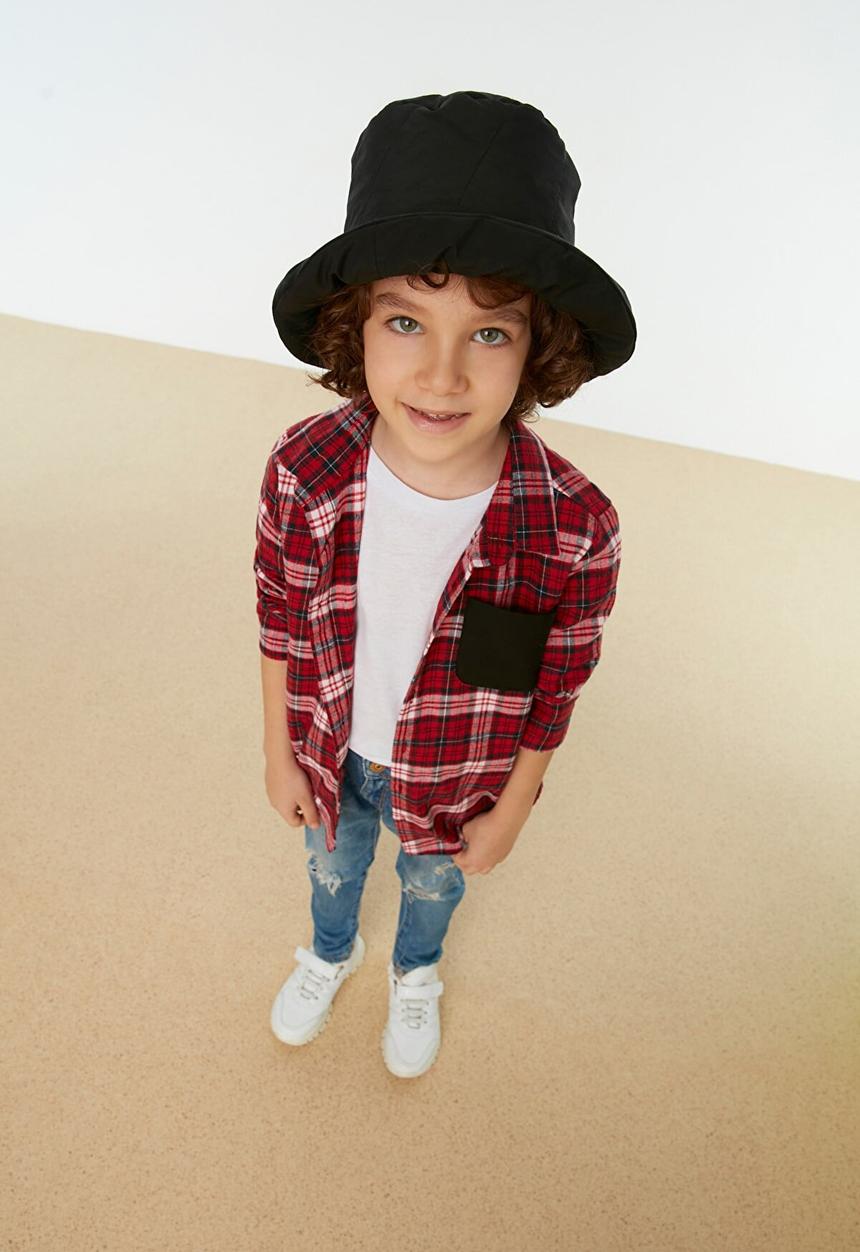 Trendyol - Long sleeve shirt - red