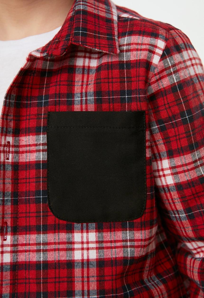 Trendyol - Long sleeve shirt - red