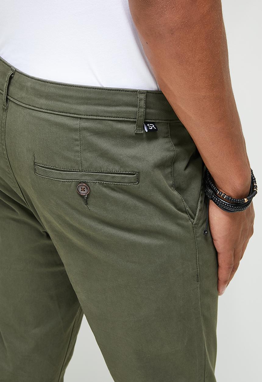 STYLE REPUBLIC - Skinny tapered chino - dark green