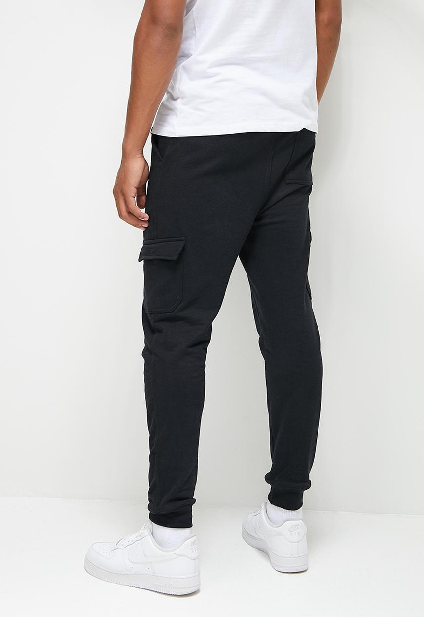 STYLE REPUBLIC - Slim fit cargo sweatpant - black