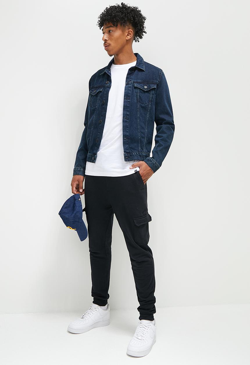 STYLE REPUBLIC - Slim fit cargo sweatpant - black