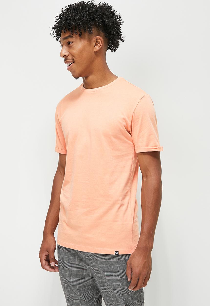 STYLE REPUBLIC - El cap crew neck roll sleeve tee - dusty pink