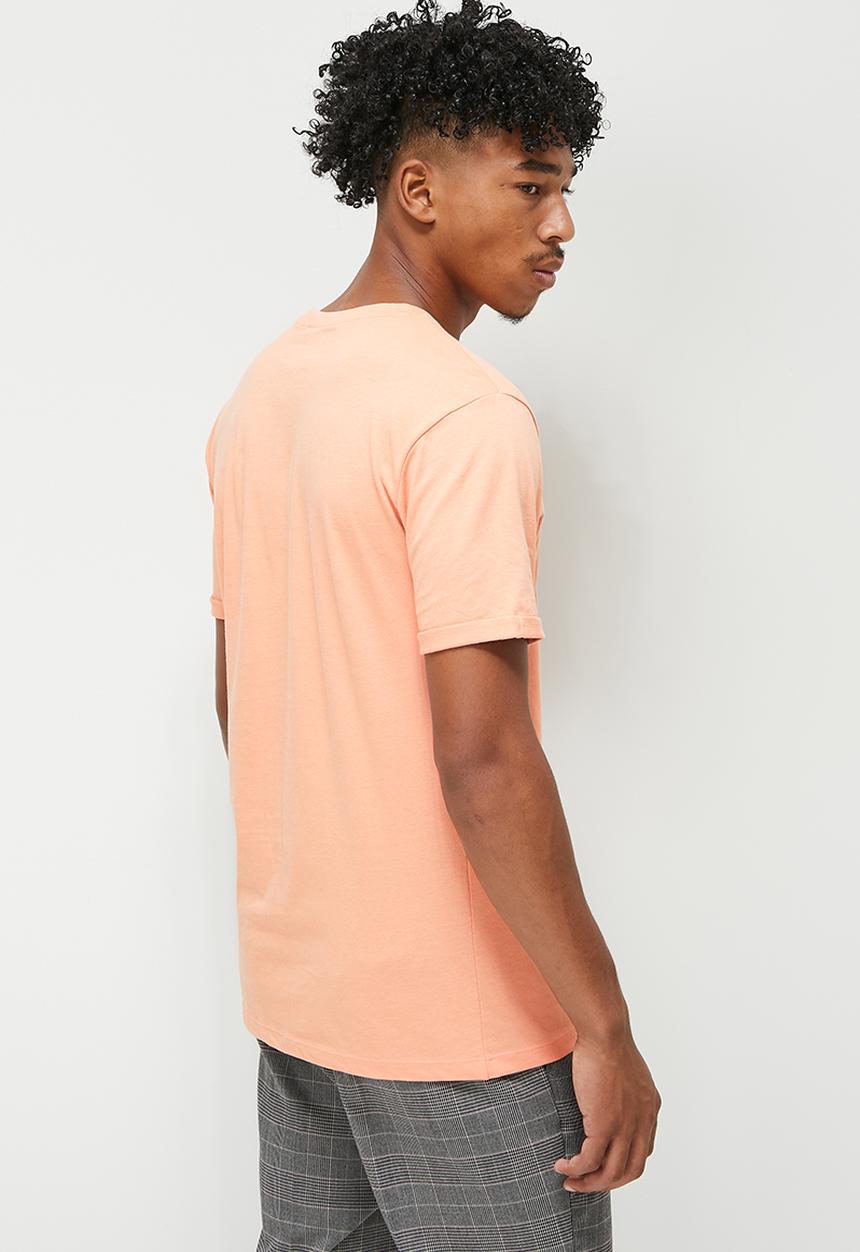 STYLE REPUBLIC - El cap crew neck roll sleeve tee - dusty pink