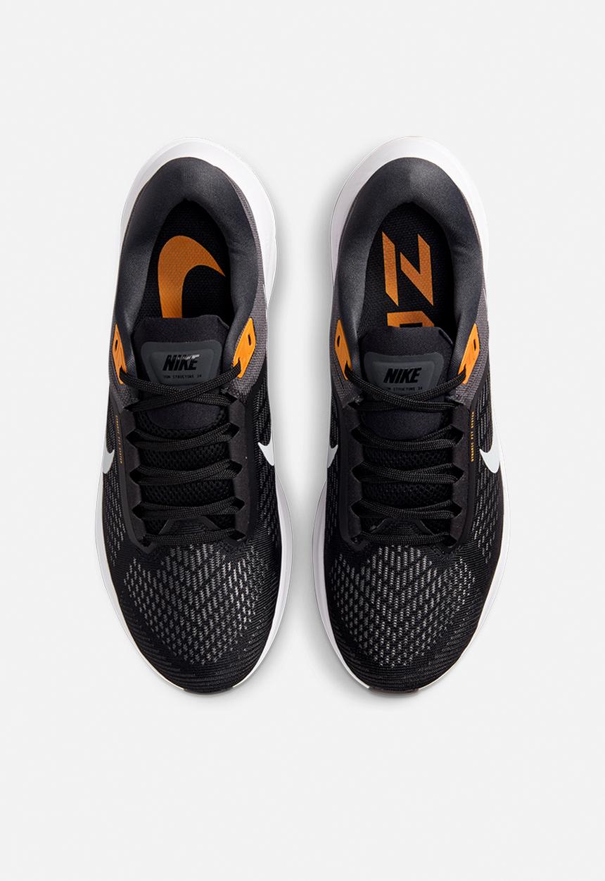 Nike - Nike air zoom structure 24 - black/pure platinum-anthracite-kumquat