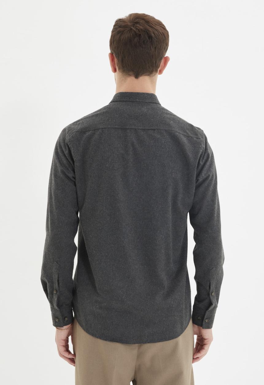 Trendyol - Ricco slim fit long sleeve shirt - black