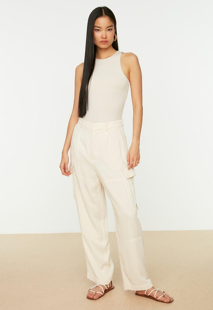 Trendyol - Snap knitted bodysuit - stone