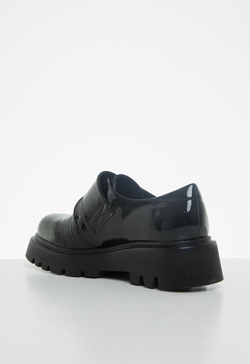 Footwork - Nexa chunky monk shoe - black