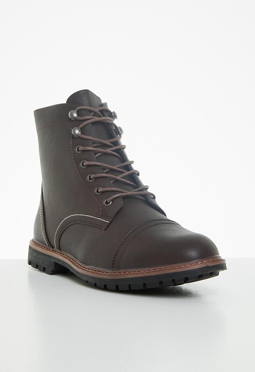 Superbalist - London lace-up boot - brown
