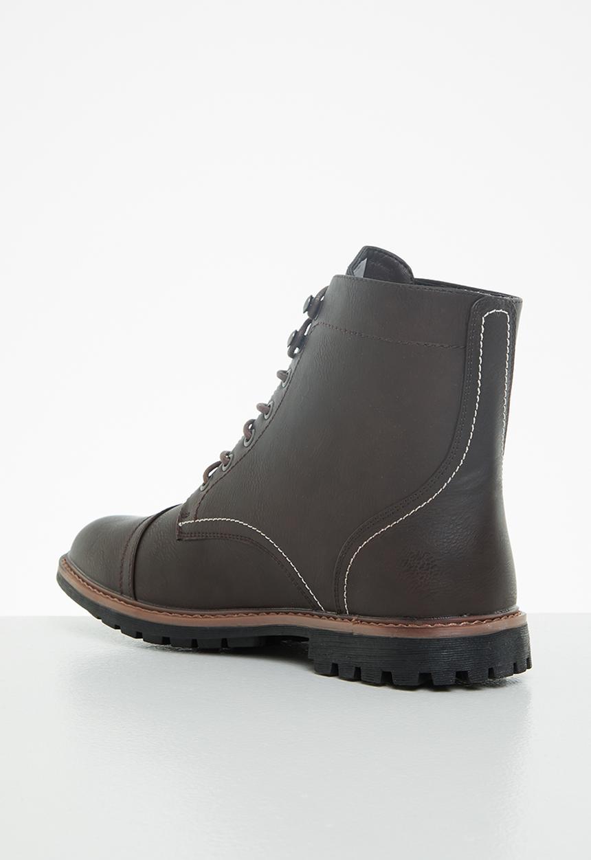 Superbalist - London lace-up boot - brown