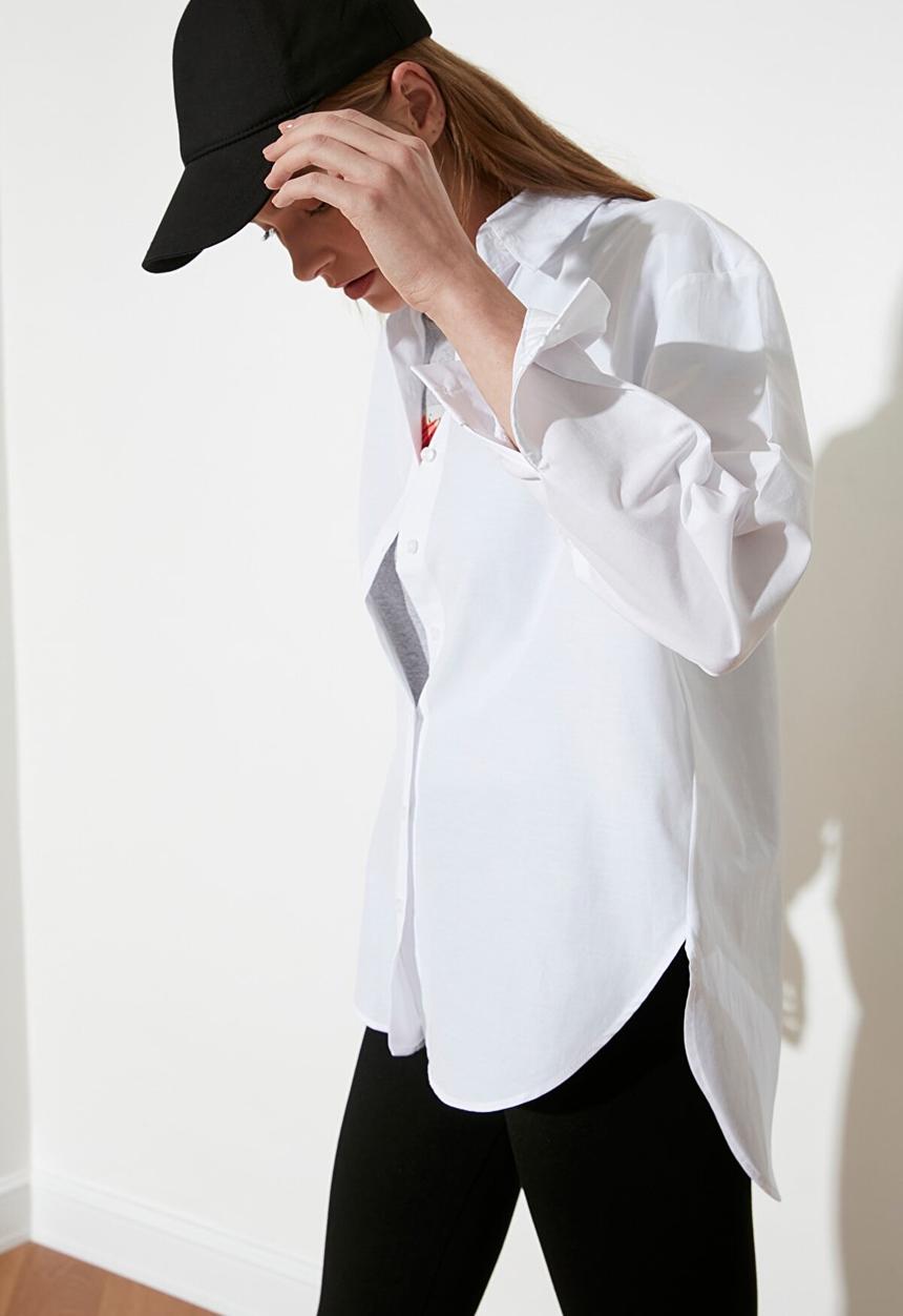 Trendyol - Loose fit shirt - white