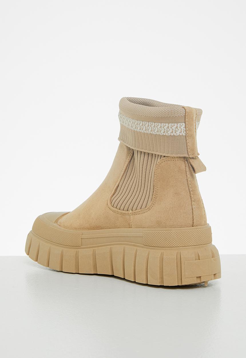 Footwork - Astra sock chelsea boot - taupe
