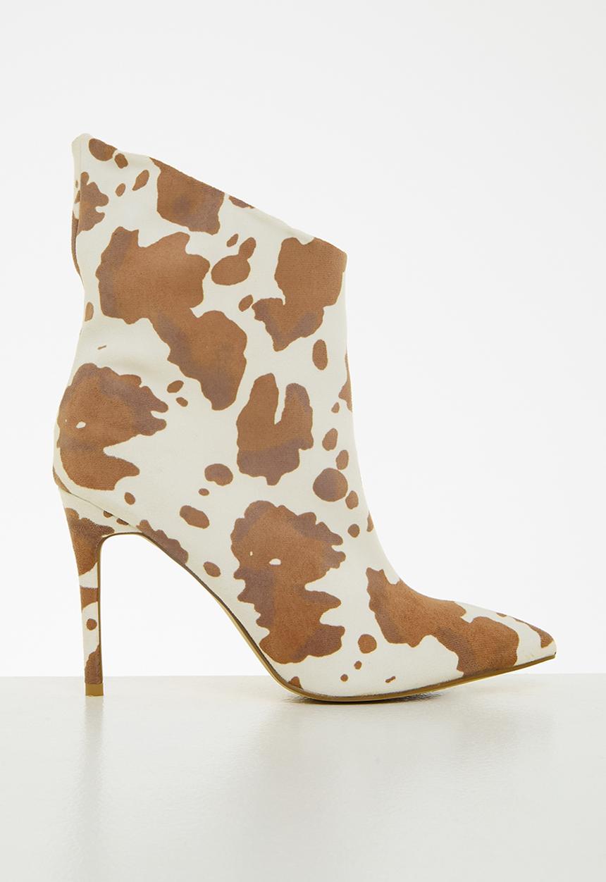 Public Desire - Quinn stiletto ankle boot boot - light brown cow
