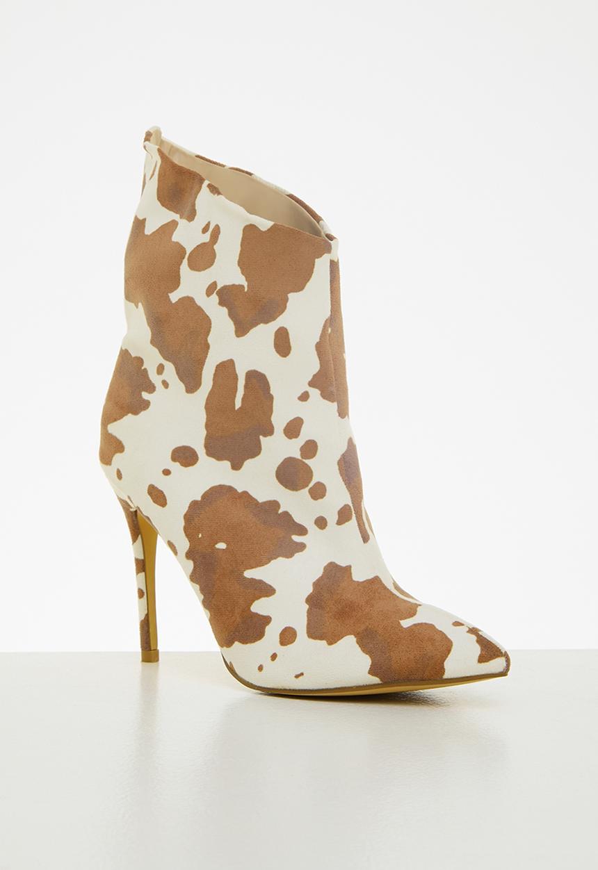 Public Desire - Quinn stiletto ankle boot boot - light brown cow