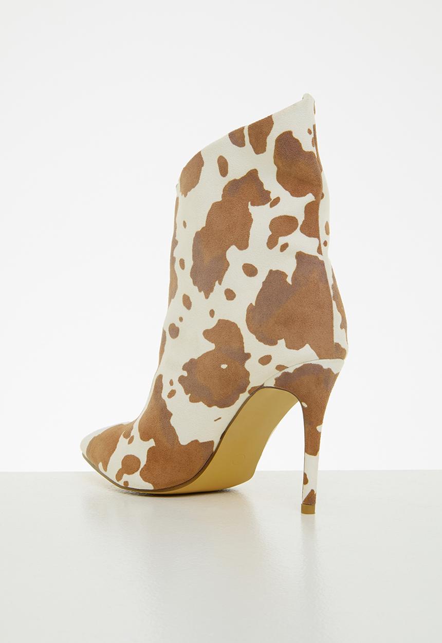 Public Desire - Quinn stiletto ankle boot boot - light brown cow