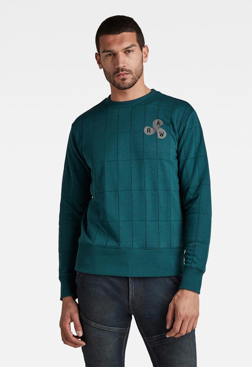 G-STAR - Quilted r sw - green