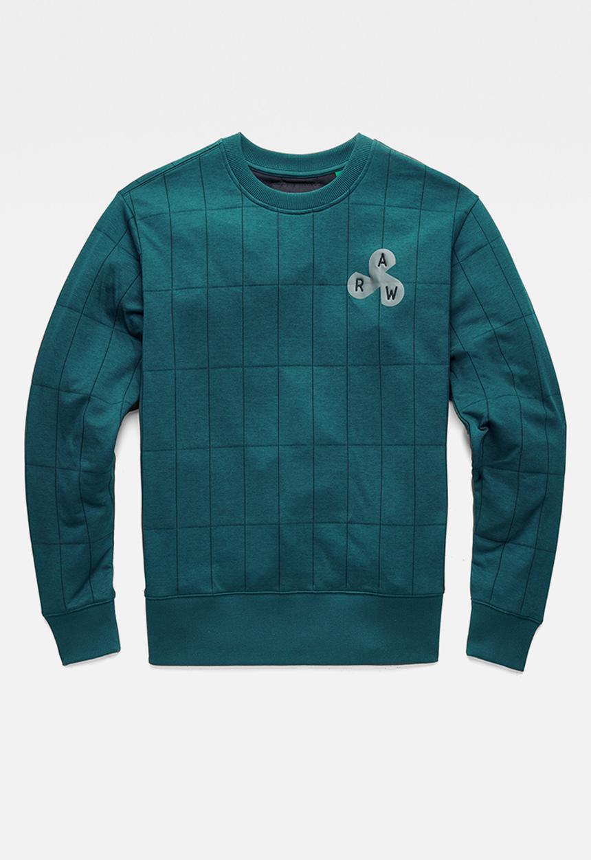 G-STAR - Quilted r sw - green