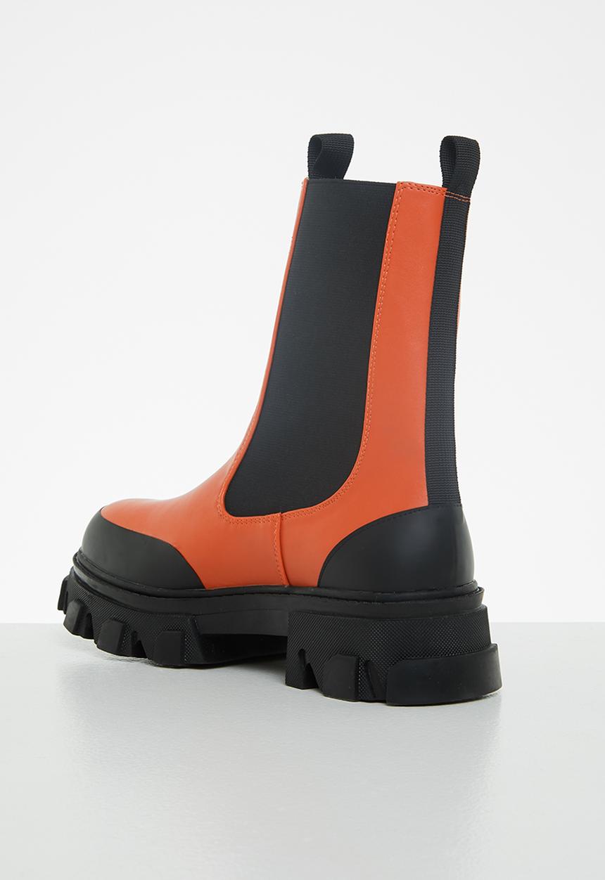 Public Desire - Wonder chunky sole ankle boot - orange