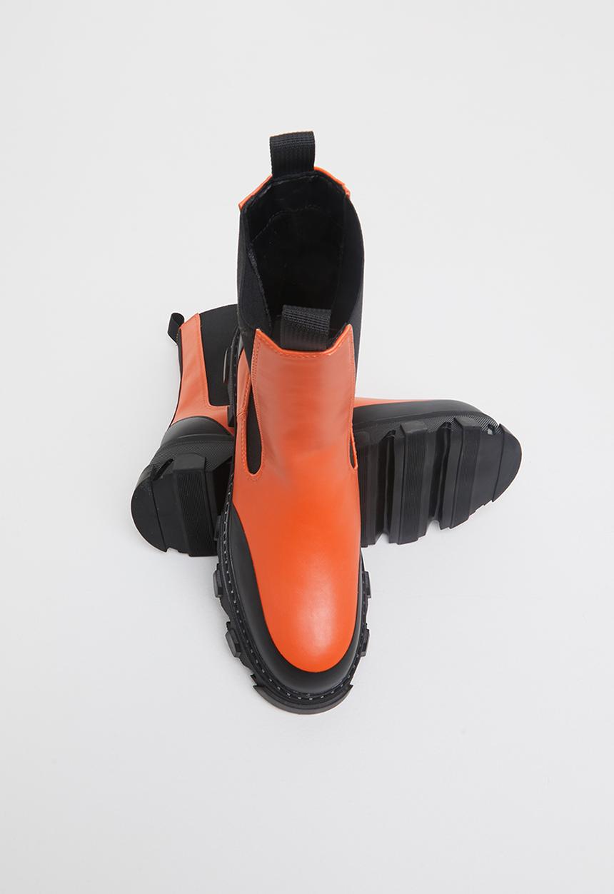 Public Desire - Wonder chunky sole ankle boot - orange