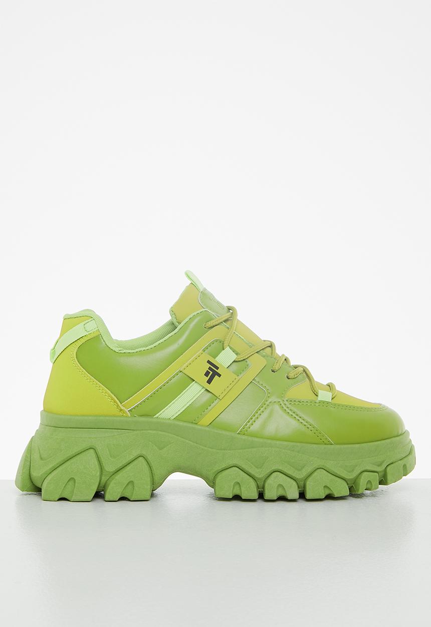 Tom Tom - Splatter chunky sneaker - green