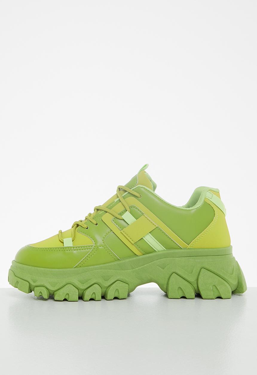 Tom Tom - Splatter chunky sneaker - green