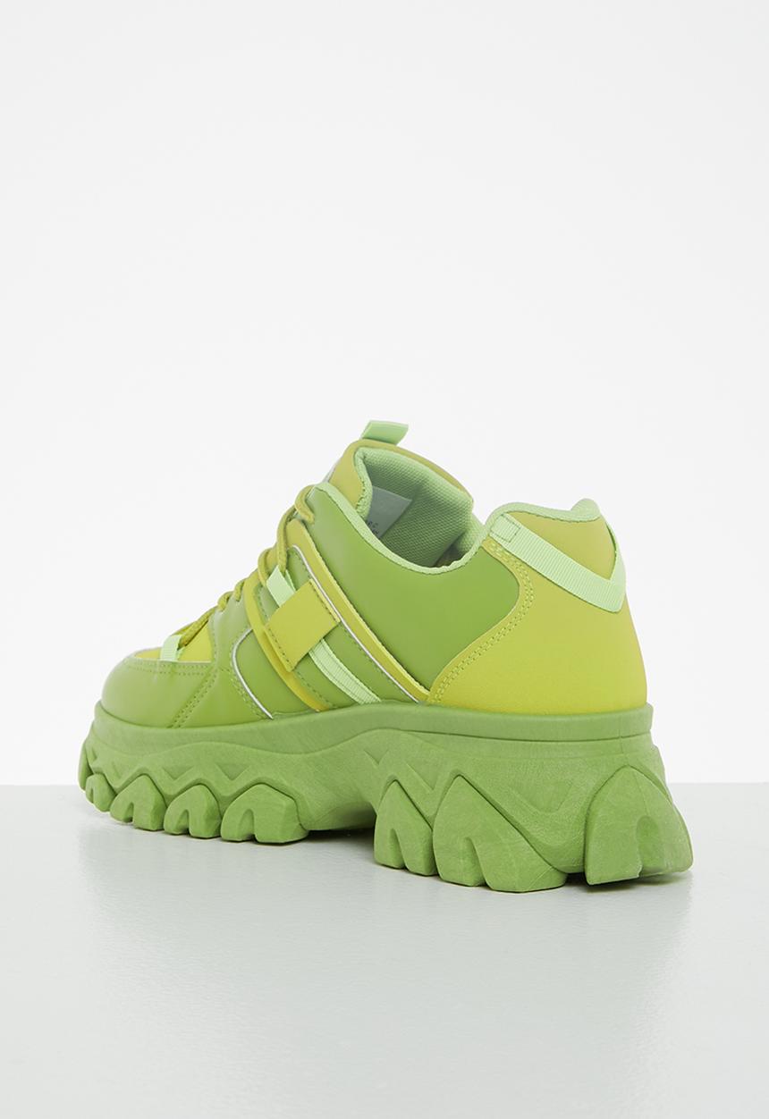 Tom Tom - Splatter chunky sneaker - green