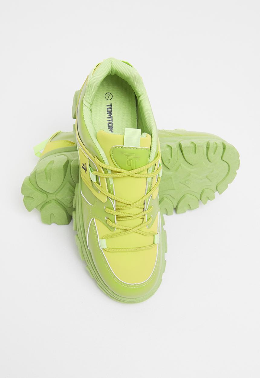 Tom Tom - Splatter chunky sneaker - green