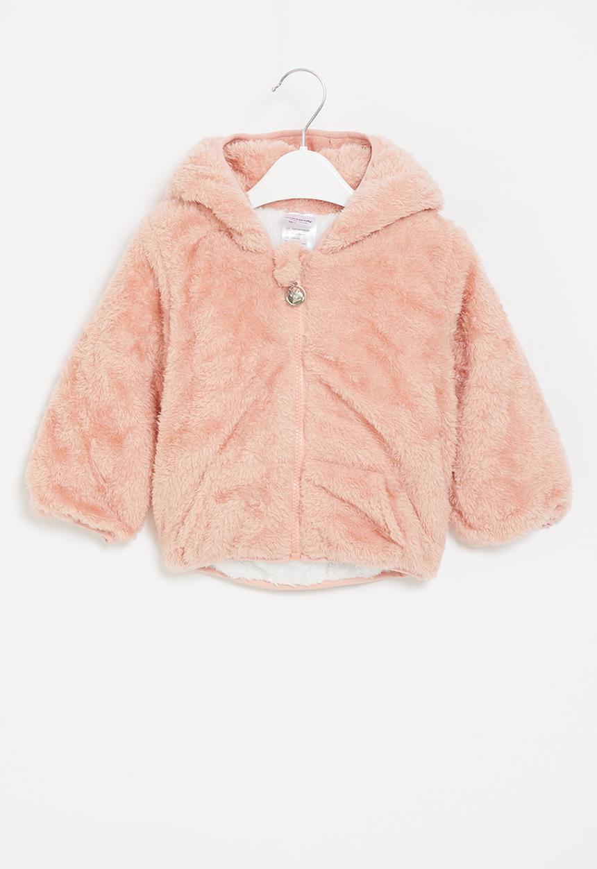 Pop Candy - Fluffy hooded jacket - pink