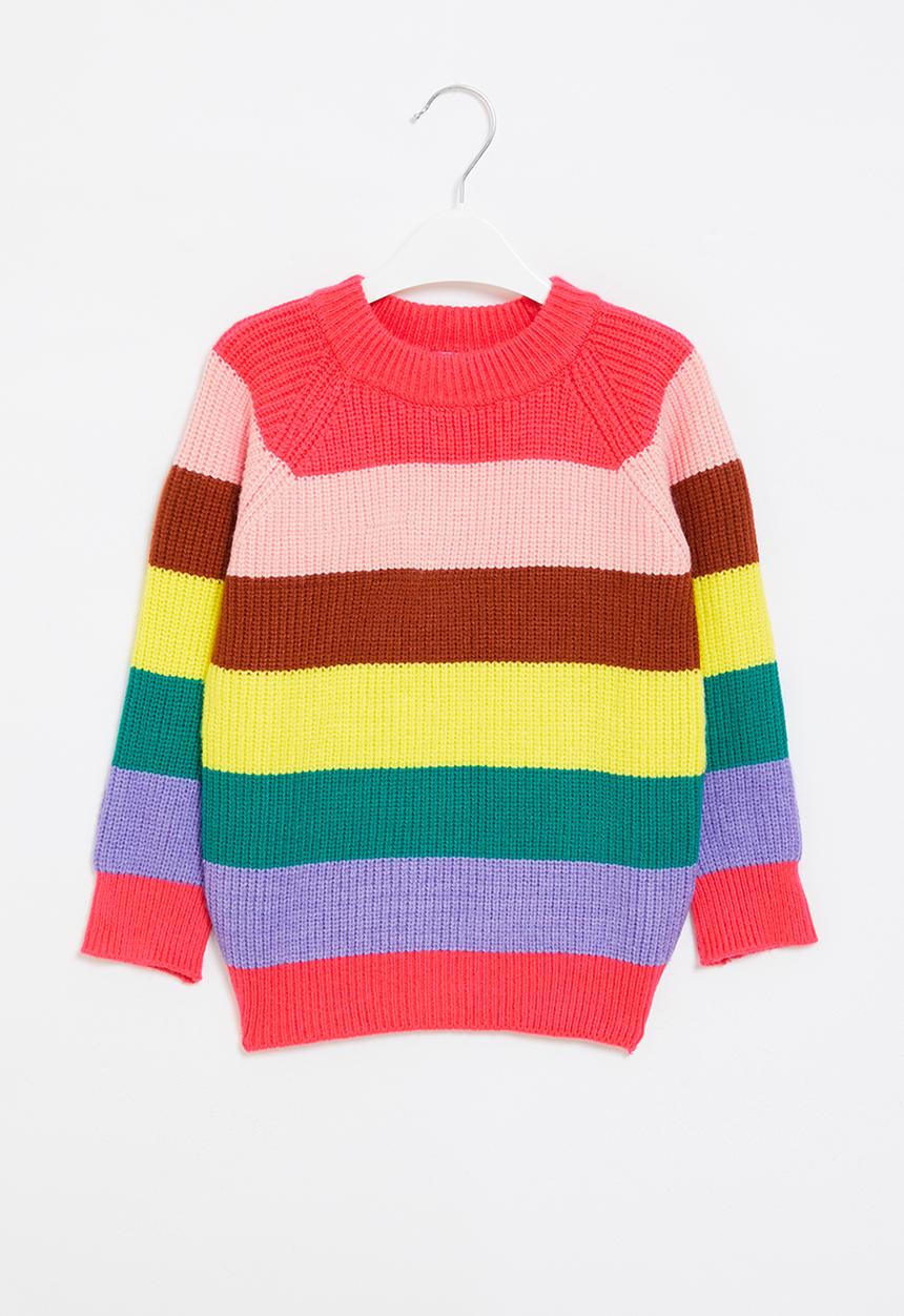 Pop Candy - Rainbow stripe jersey - multi