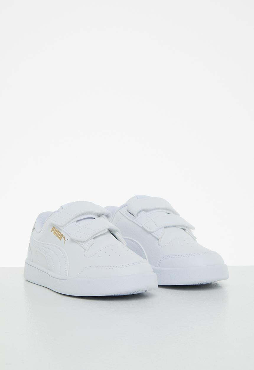 PUMA - Puma shuffle v ps - puma white-puma white-gray violet-puma team gold