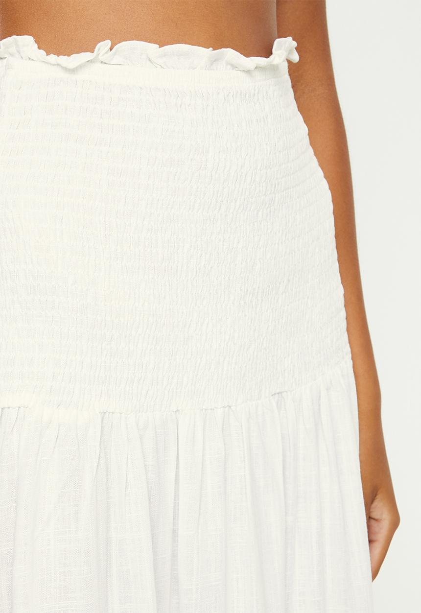 Glamorous - Linen maxi skirt - off white