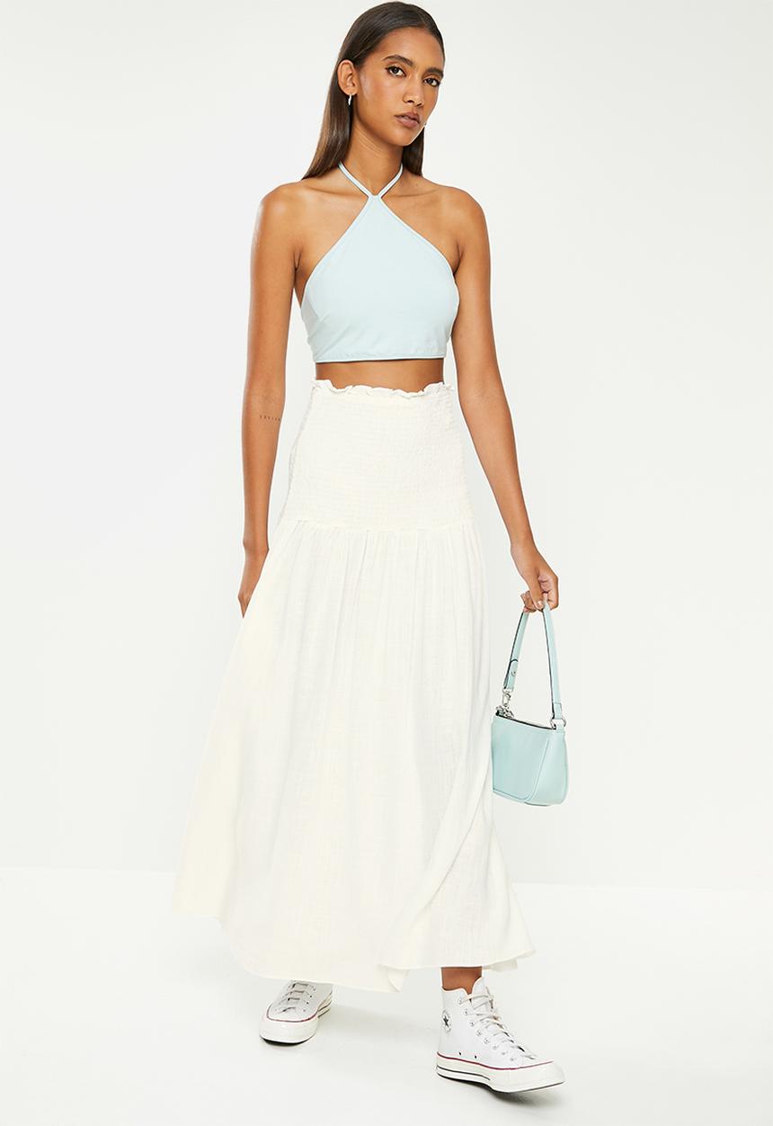 Glamorous - Linen maxi skirt - off white