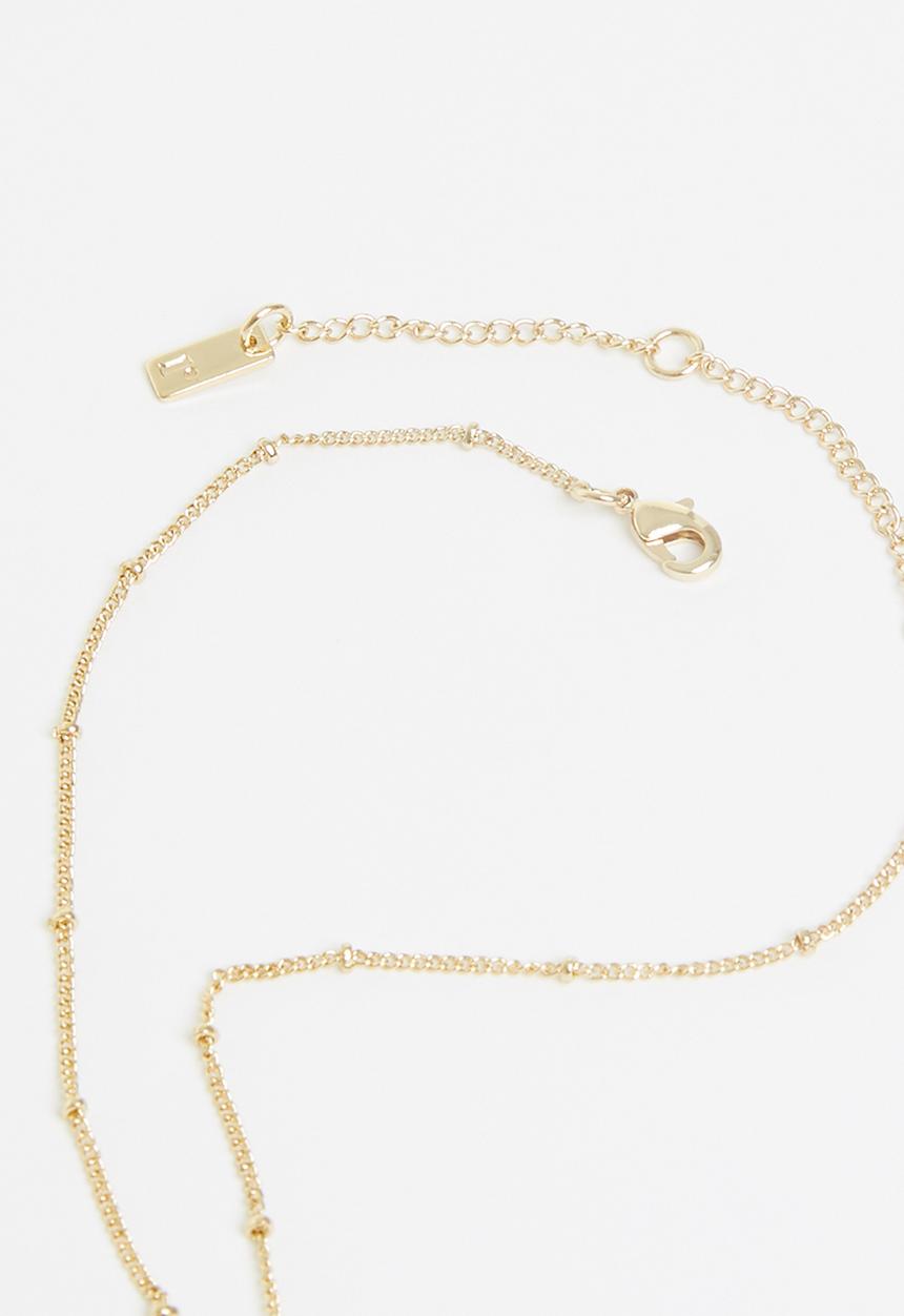 Rubi - Premium pendant necklace - gold plated jade