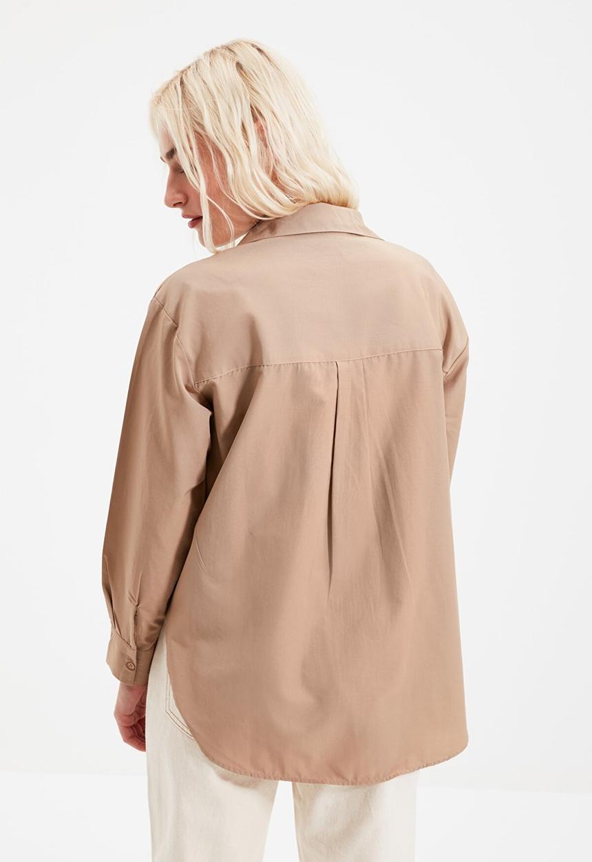 Trendyol - Loose fit shirt - mink