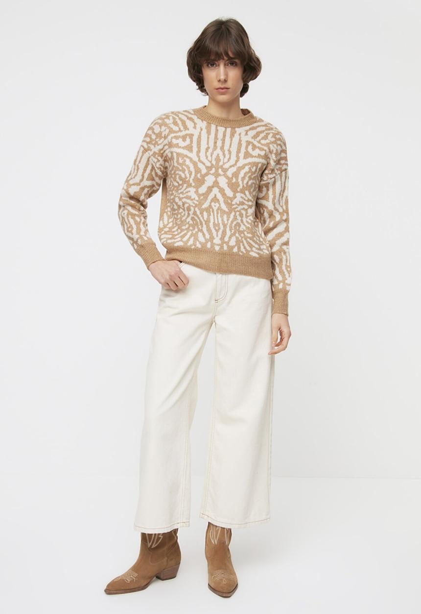 Trendyol - Jacquard knitwear sweater - camel