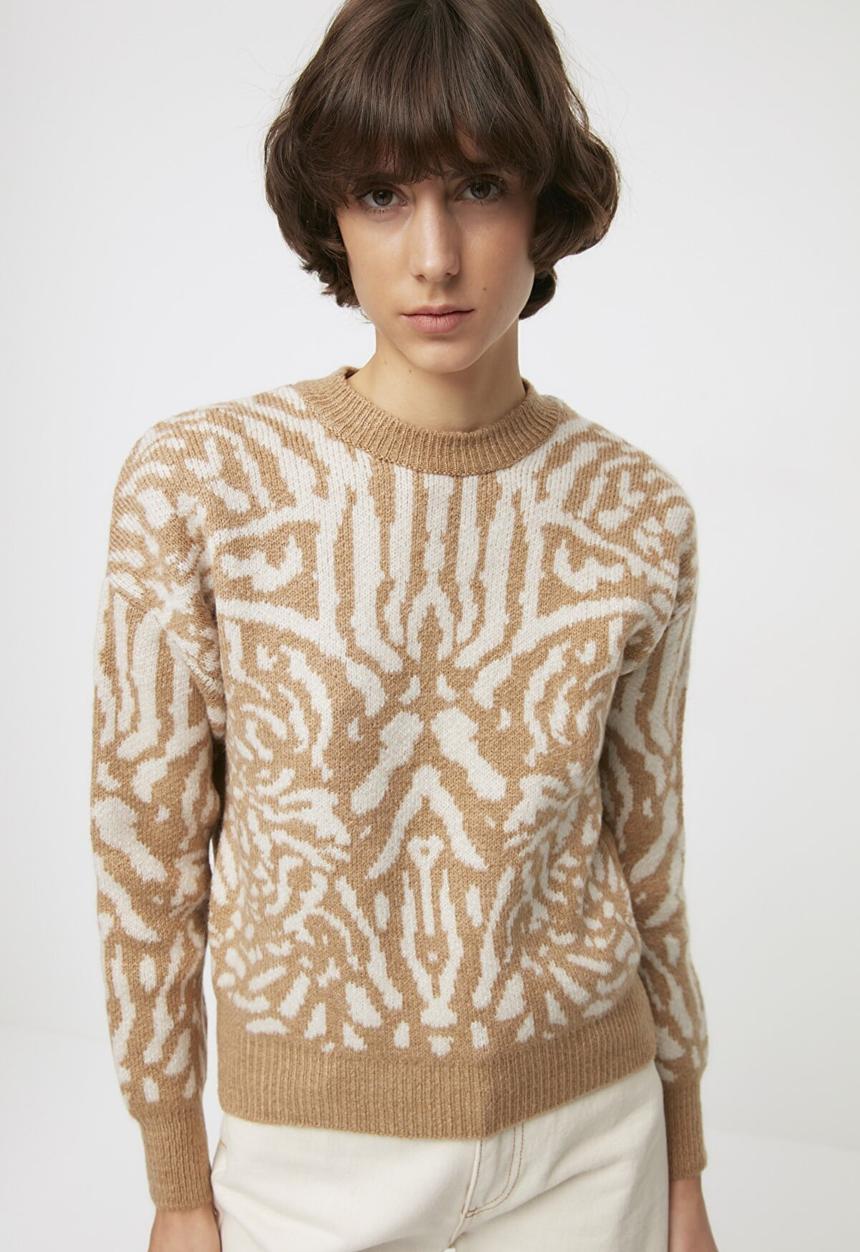Trendyol - Jacquard knitwear sweater - camel