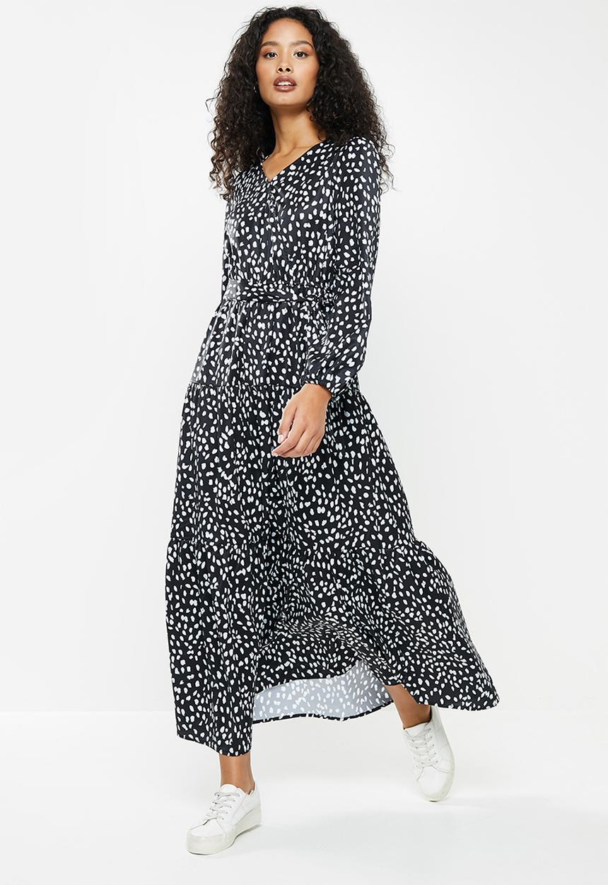 dailyfriday - Maxi tiered dress - black 