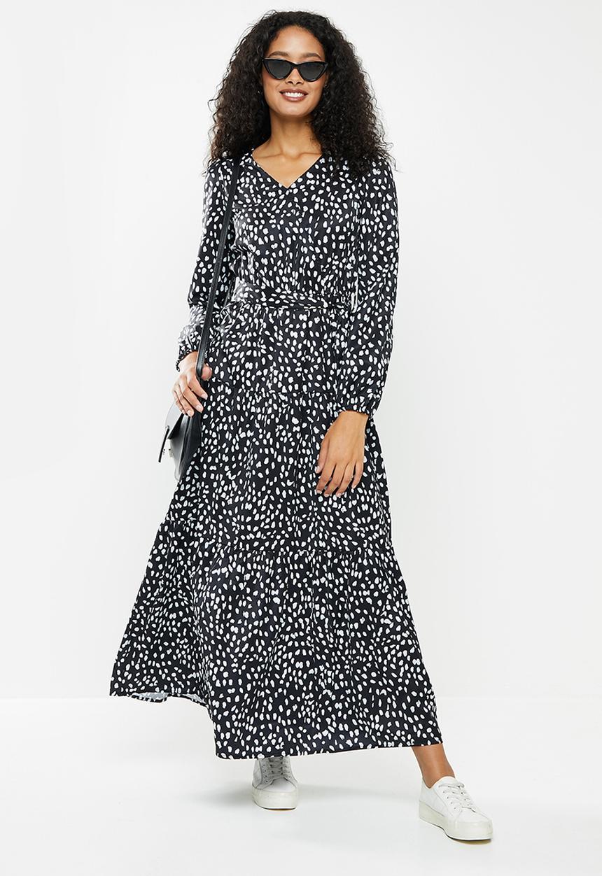 dailyfriday - Maxi tiered dress - black 