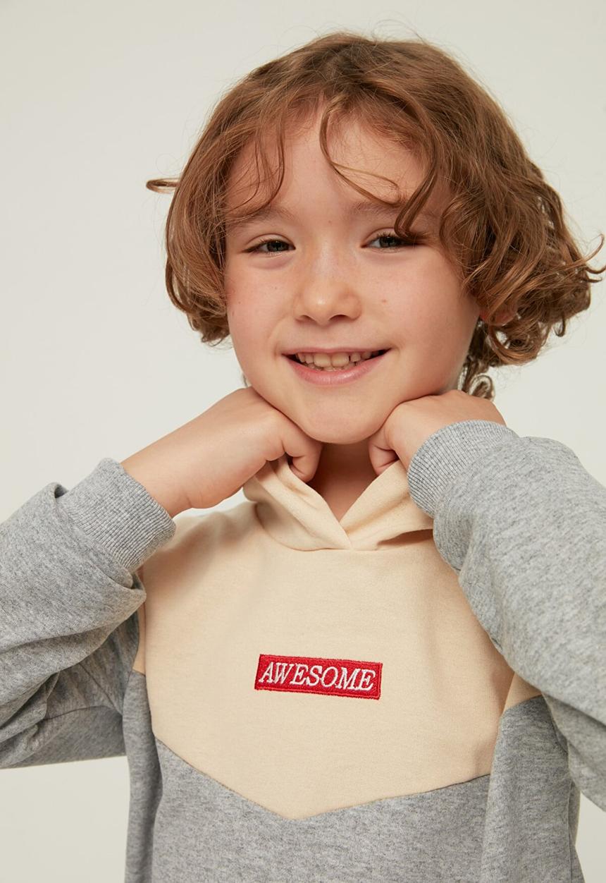 Trendyol - Long sleeve sweatshirt - gray